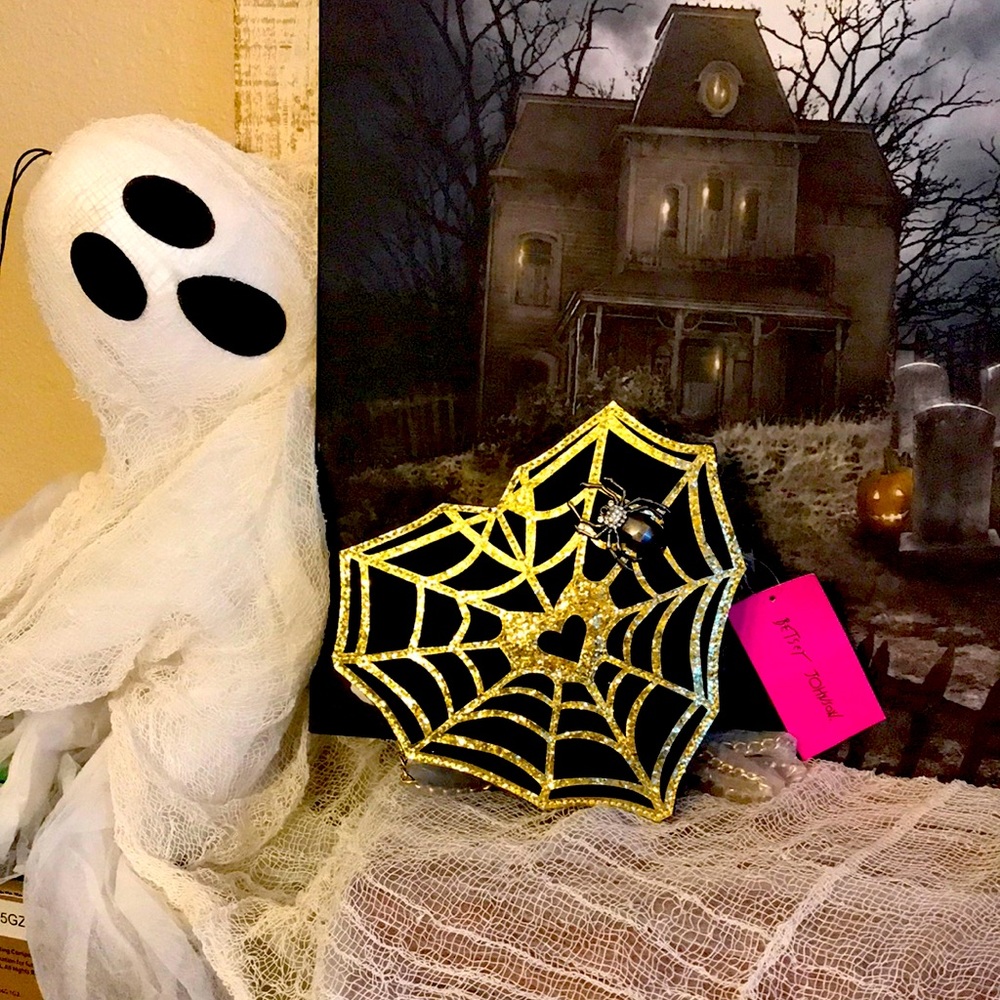 NWT Betsey Johnson Spiderweb Purse